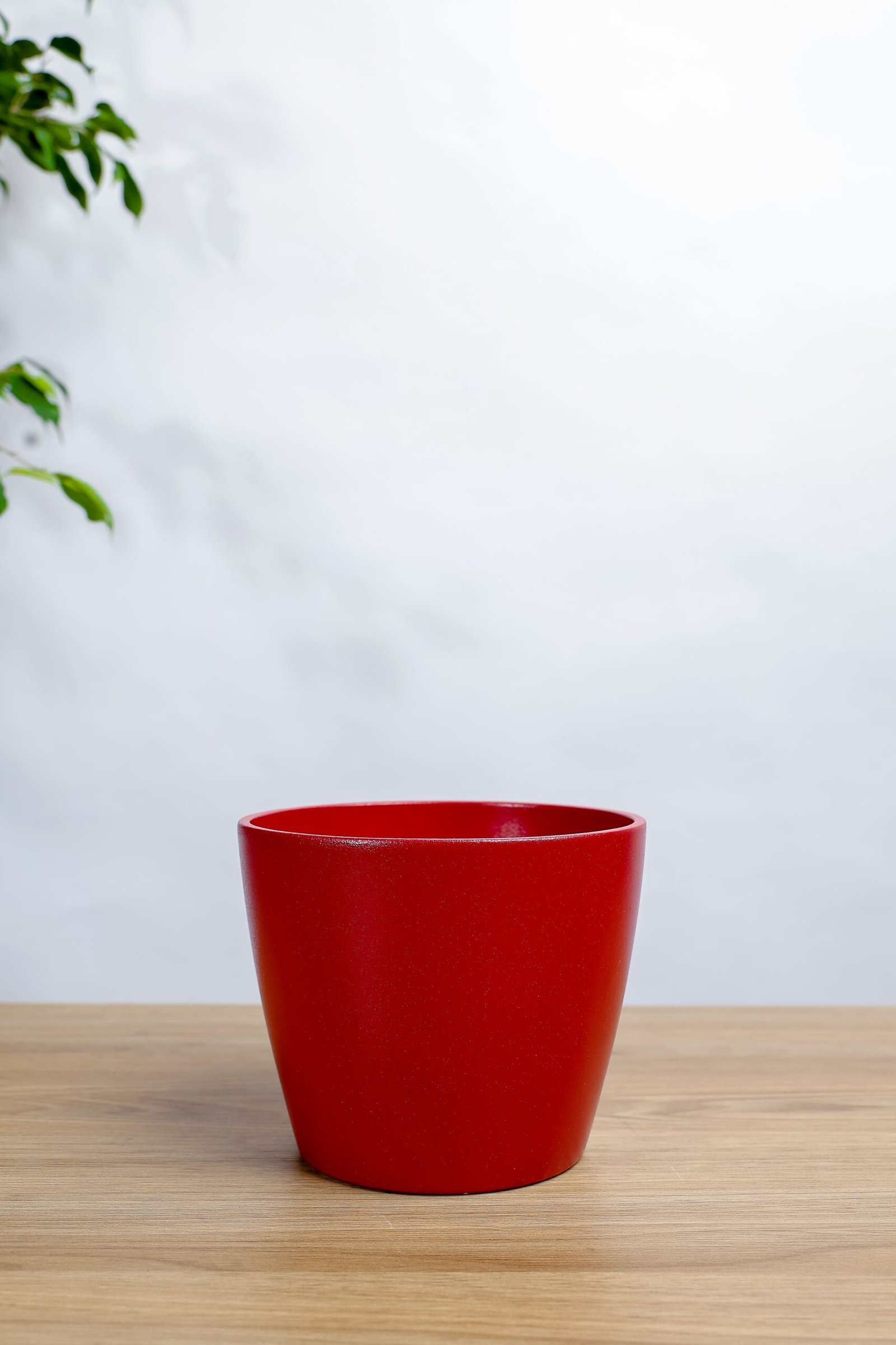 حوض رخامي للنباتات متععد الالوان 13 سم - احمر